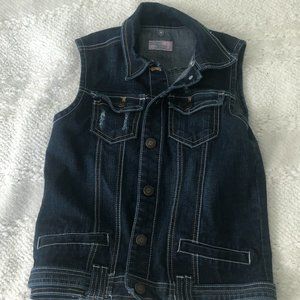 Sleeveless Jean Jacket